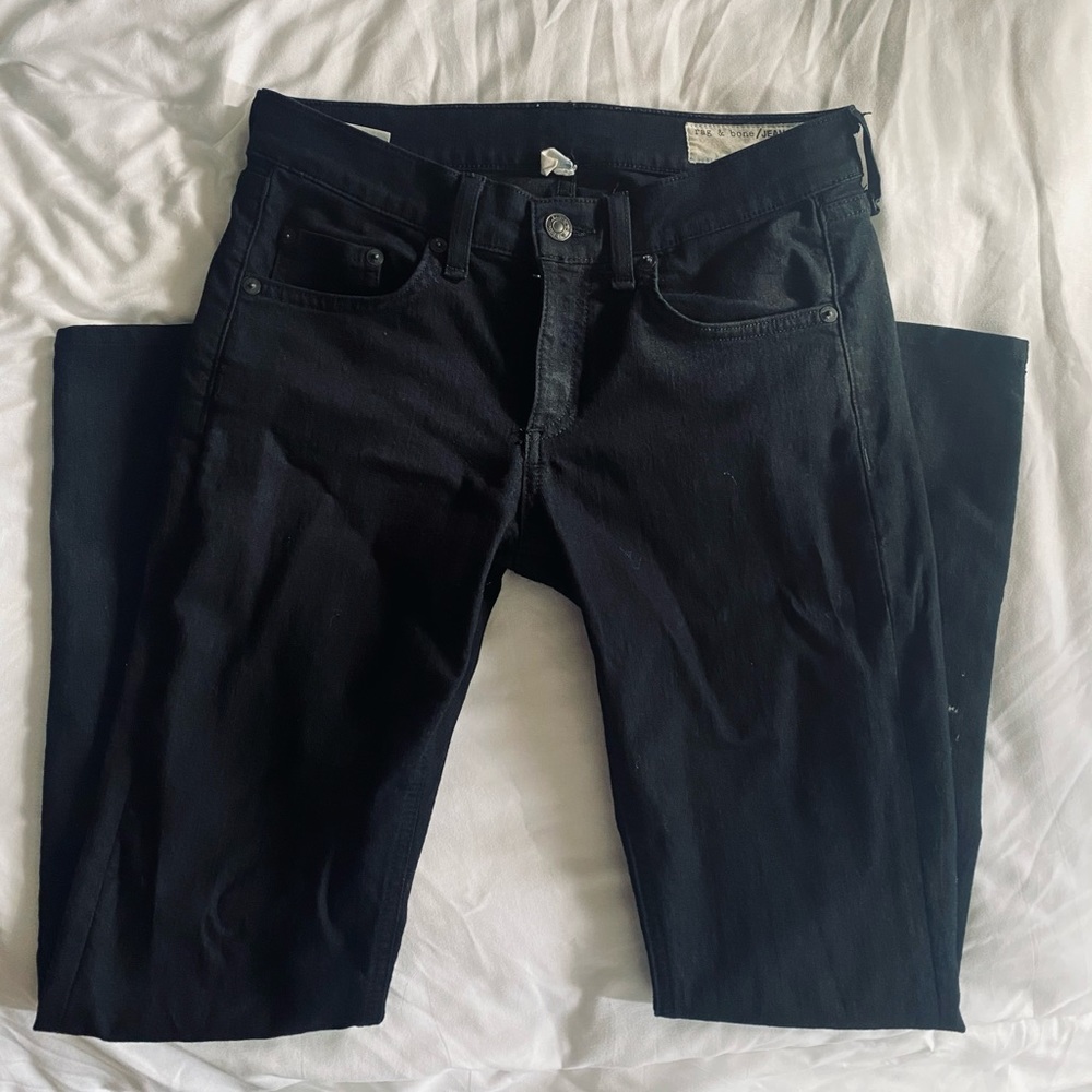 rag and bone black capri skinny jeans